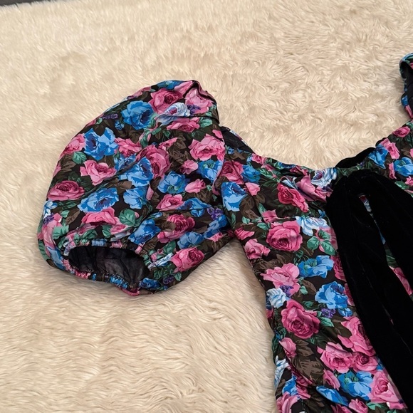 For Love & Lemons Floral Marley Mini Dress - Size Small - Picture 7 of 9